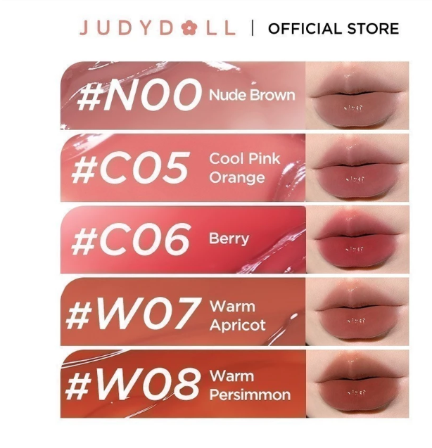 Son Dưỡng Có Màu Judydoll Lip Jelly – Dưỡng Ẩm Môi, Bóng Mịn Tự Nhiên, Không Gây Dính