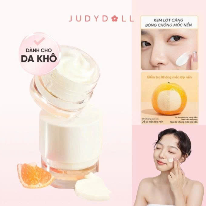 Kem Lót Trang Điểm JUDYDOLL Dưỡng Ẩm Nâng Tone Kiềm Dầu Thu Nhỏ Lỗ Chân Lông Mịn Màng