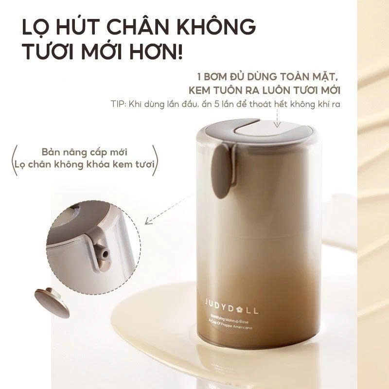 Kem Lót Trang Điểm JUDYDOLL Dưỡng Ẩm Nâng Tone Kiềm Dầu Thu Nhỏ Lỗ Chân Lông Mịn Màng