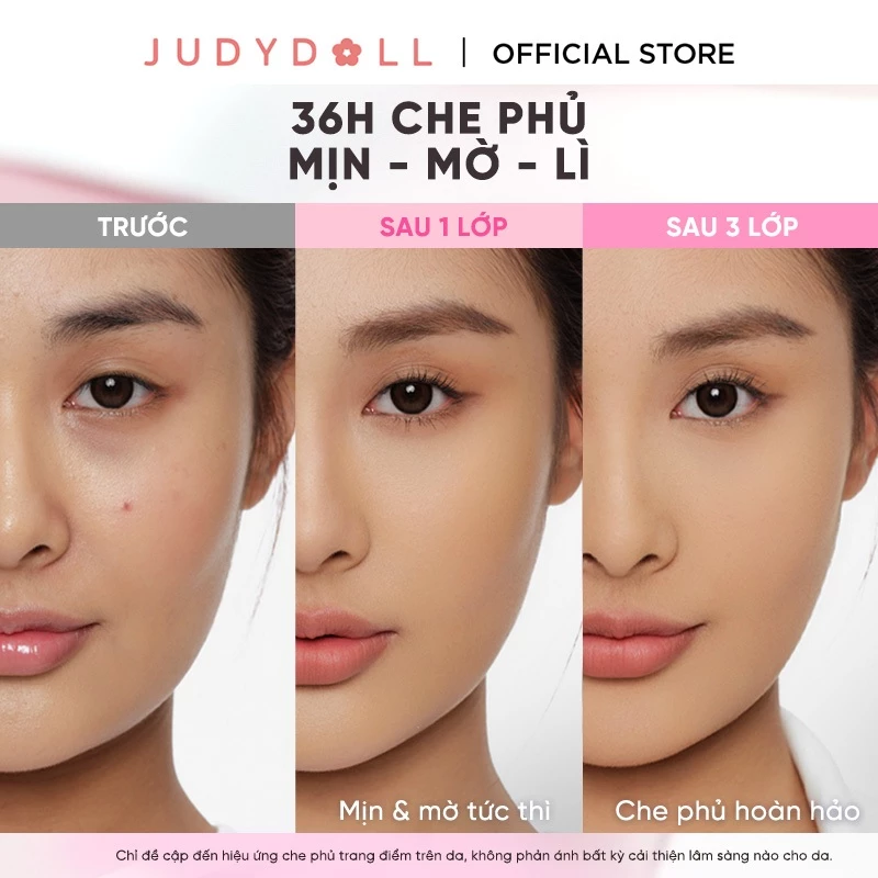 Phấn nén JUDYDOLL Peach Skin Matte 2-Way Cake Khô Thoáng Mịn Da